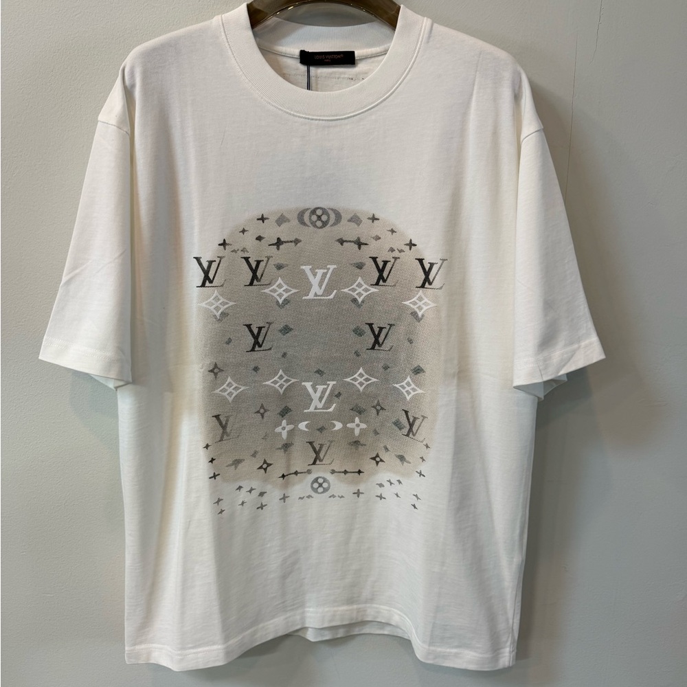 Louis Vuitton White Graphic Tee